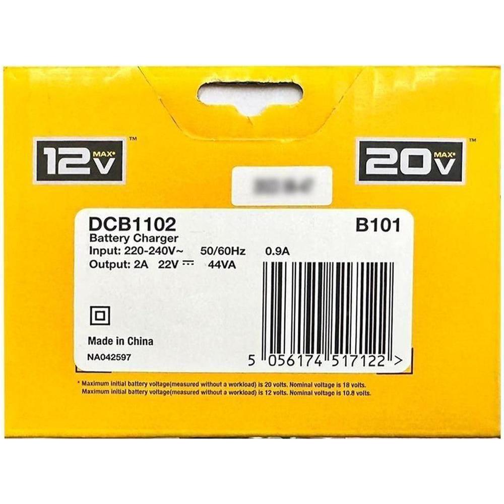 Dewalt DCB1102 12V/20V Multi Voltage Li-Ion Compact Battery Charger - KHM Megatools Corp. Dewalt DCB1102 12V/20V Multi Voltage Li-Ion Compact Battery Charger - KHM Megatools Corp.